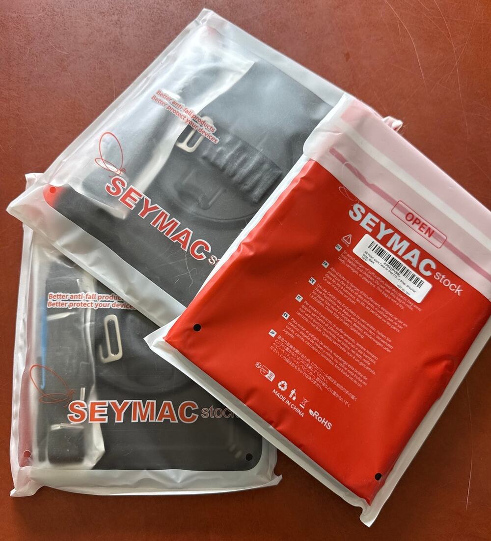 SEYMAC Stock iPad A16 11th/10th Gen Case Black w/ Screen Protector Strap